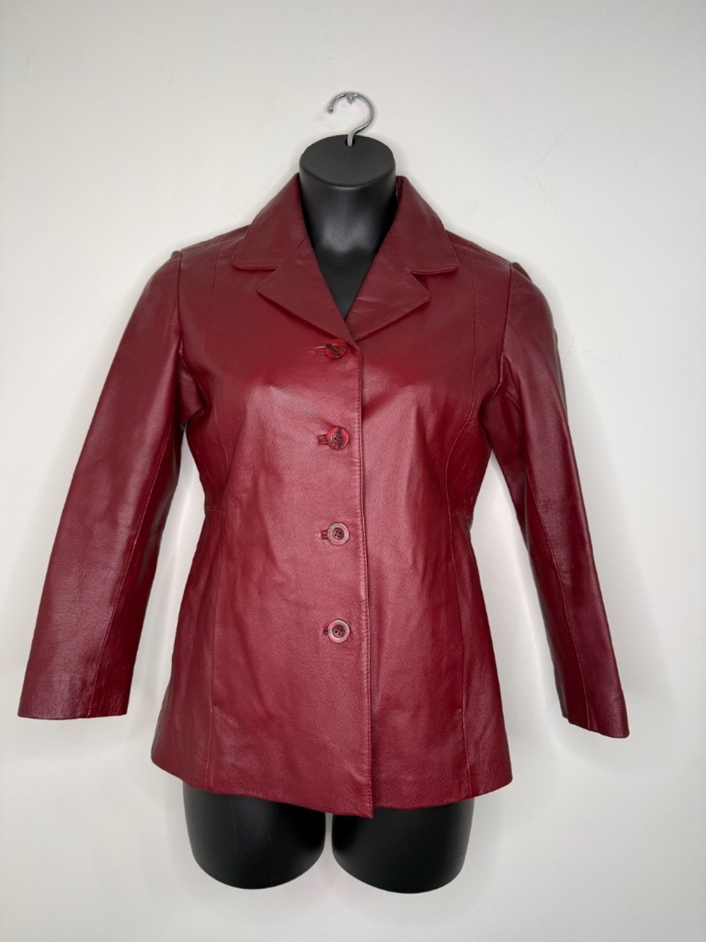 TRIBECA STUDIO LEATHER BLAZER SIZE PS